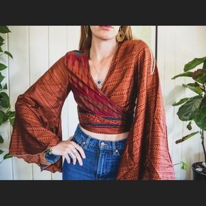 Recycled Saree Silk Tie Top